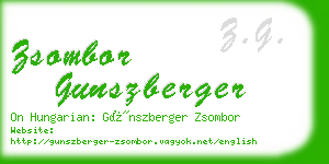 zsombor gunszberger business card